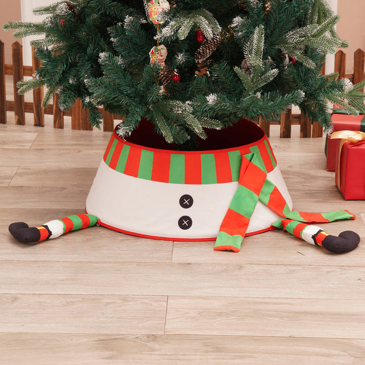 Christmas Tree Skirt With Legs | Santa Base Decor