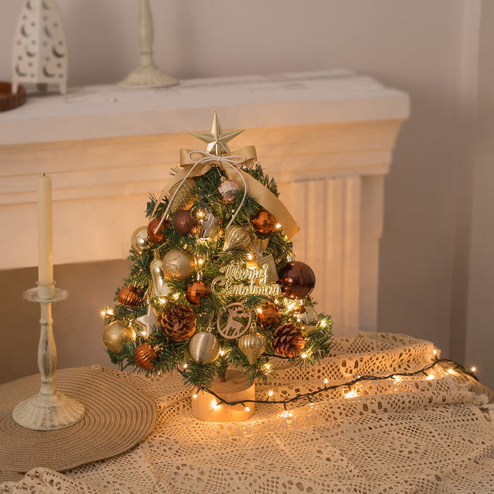 Mini Christmas Tree with Lights | Decorated Tabletop