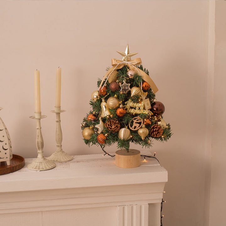 Mini Christmas Tree with Lights | Decorated Tabletop