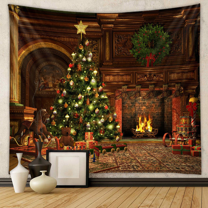 Christmas Tree Tapestry for Cozy Holiday Wall Decor