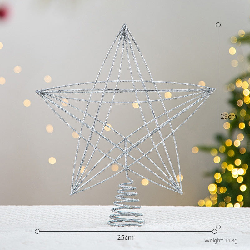 Christmas Tree Topper Star With Sparkling Warm Glow