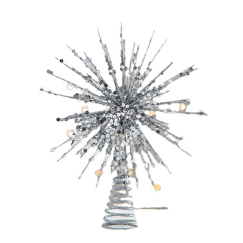 Christmas Tree Topper Star With Sparkling Warm Glow