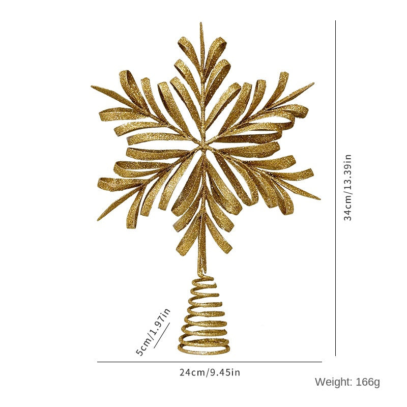 Christmas Tree Topper Star With Sparkling Warm Glow