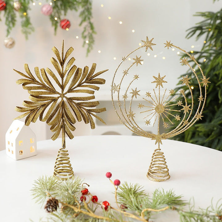 Gold Christmas Tree Topper for Elegant Holiday Decor