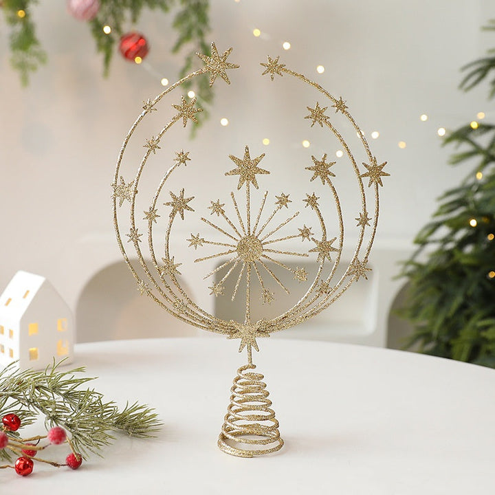 Gold Christmas Tree Topper for Elegant Holiday Decor