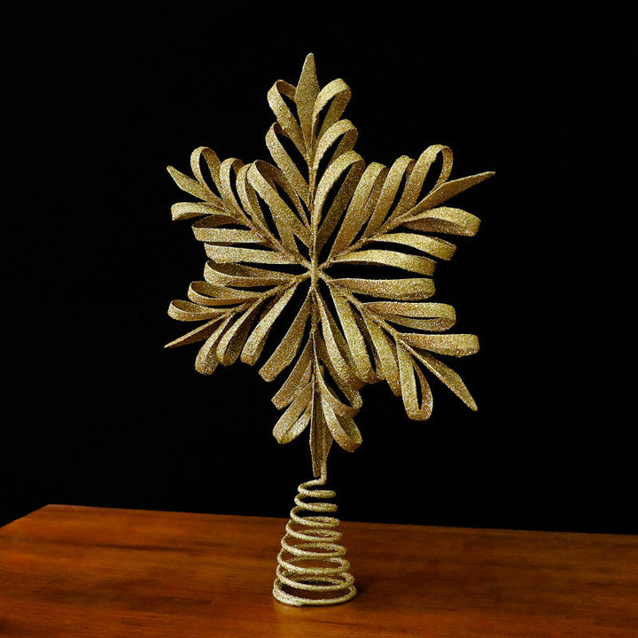 Gold Christmas Tree Topper for Elegant Holiday Decor