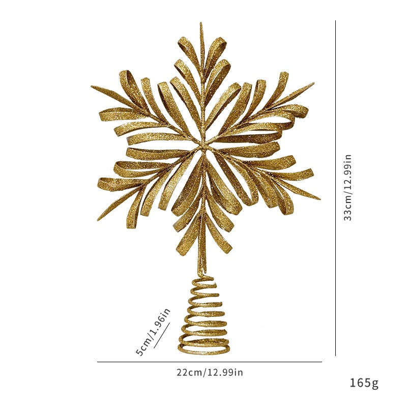 Gold Christmas Tree Topper for Elegant Holiday Decor