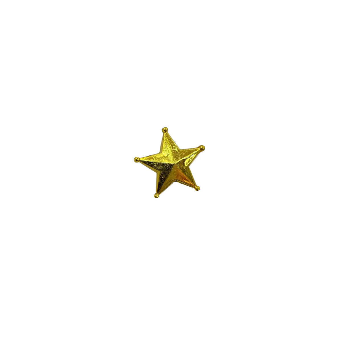 Mini Christmas Cake Star Topper – Metallic Gold Decor