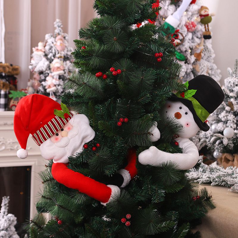 Christmas Tree Toppers Santa Snowman Hugger Decoration