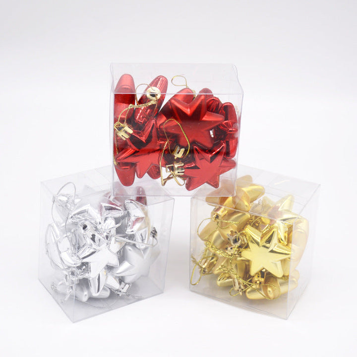 Christmas Star Ornaments – Shiny Tree & Wreath Decor