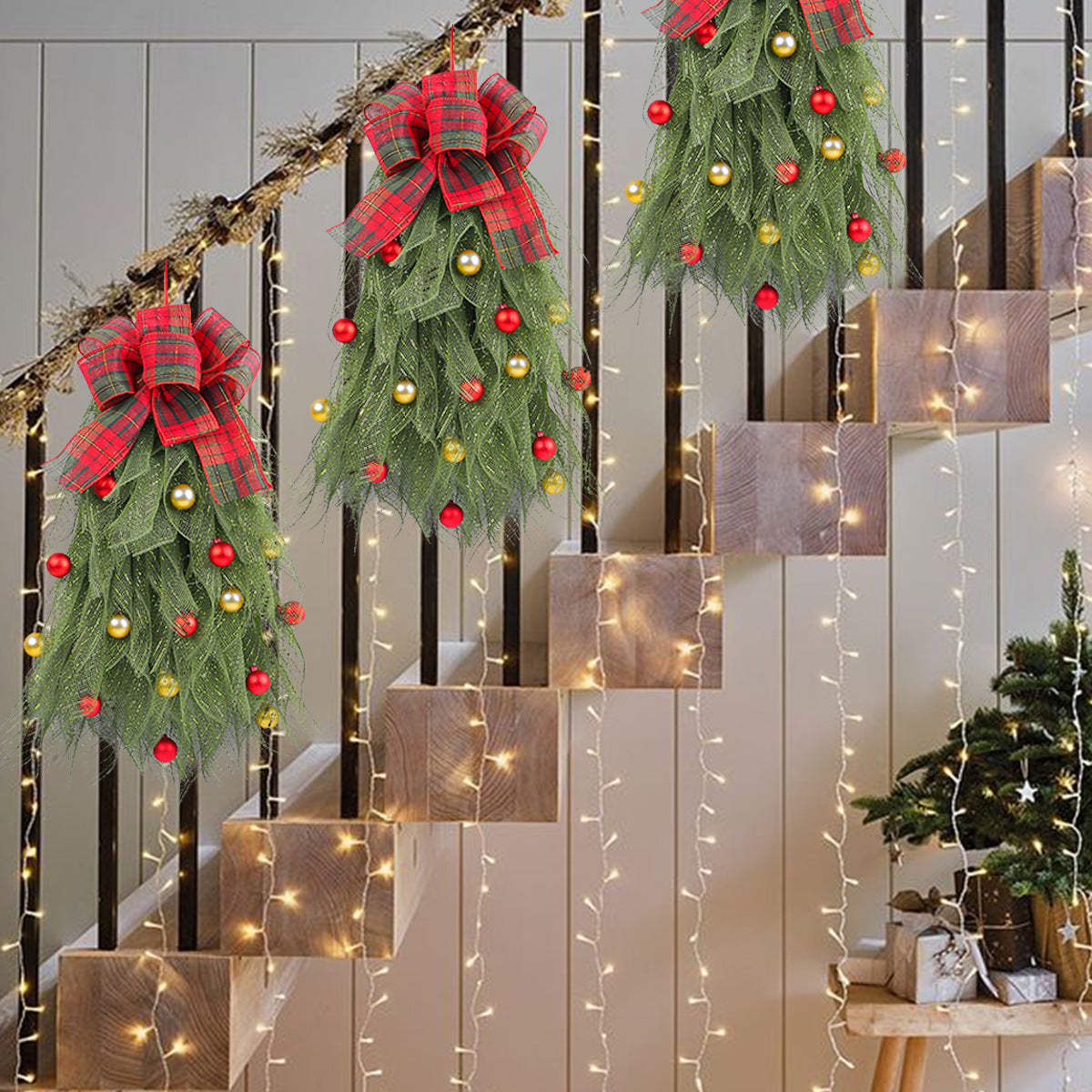 Christmas Tree Wreath Decoration for Instant Festive Display
