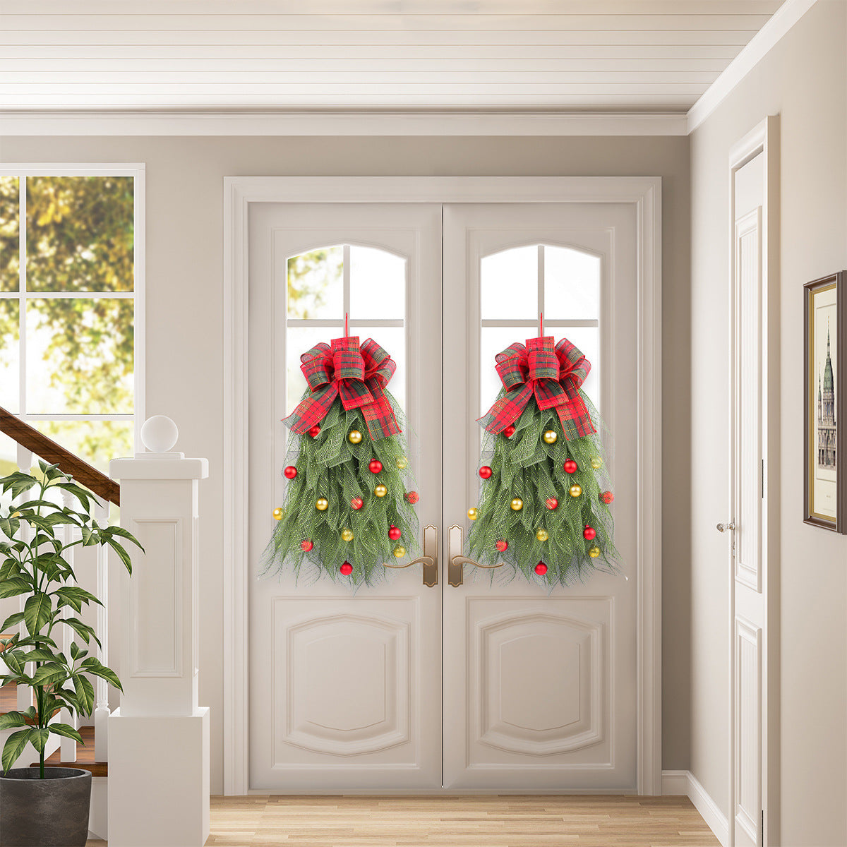 Christmas Tree Wreath Decoration for Instant Festive Display