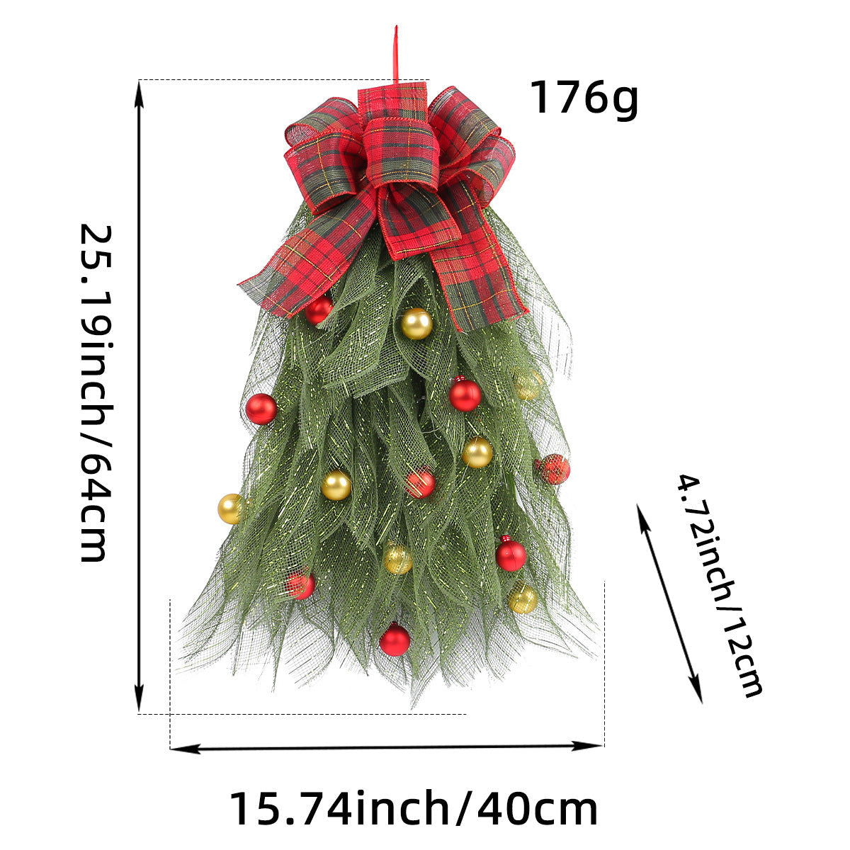 Christmas Tree Wreath Decoration for Instant Festive Display