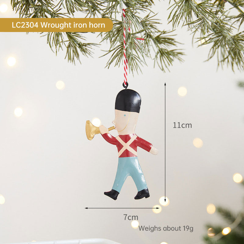Hand-Painted Christmas Tree Ornament for Vintage Cheer