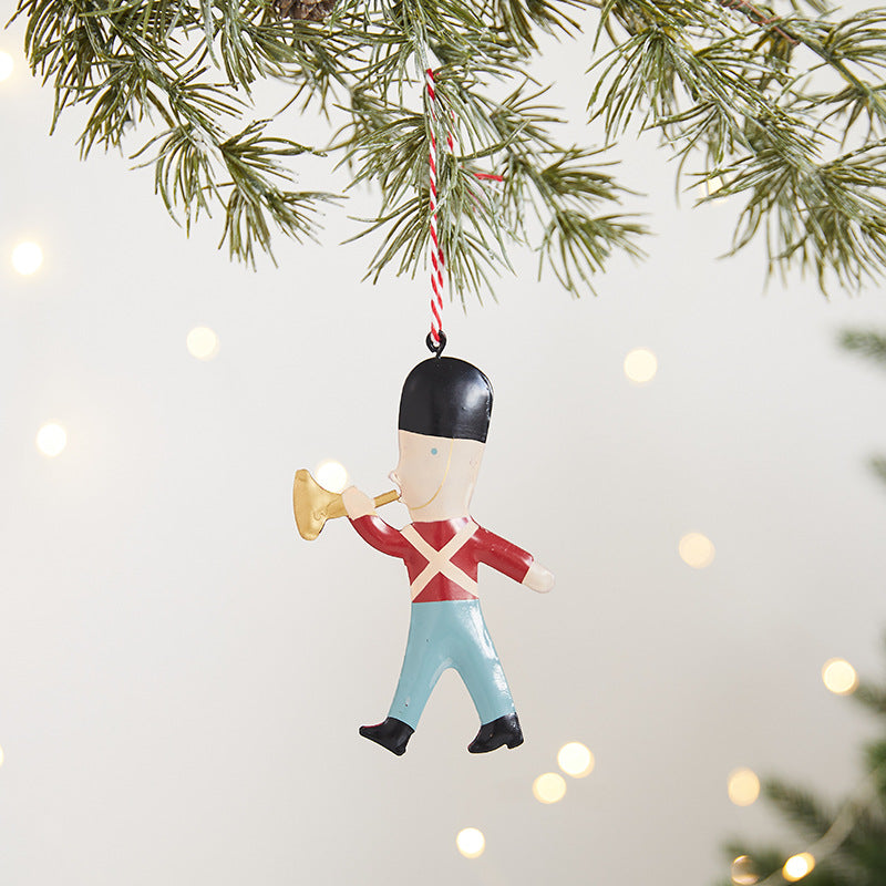 Hand-Painted Christmas Tree Ornament for Vintage Cheer