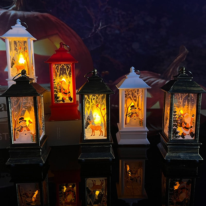 Christmas Lantern Table Lamp for Warm Christmas Glow