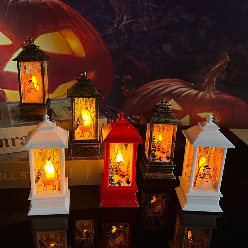 Christmas Lantern Table Lamp for Warm Christmas Glow