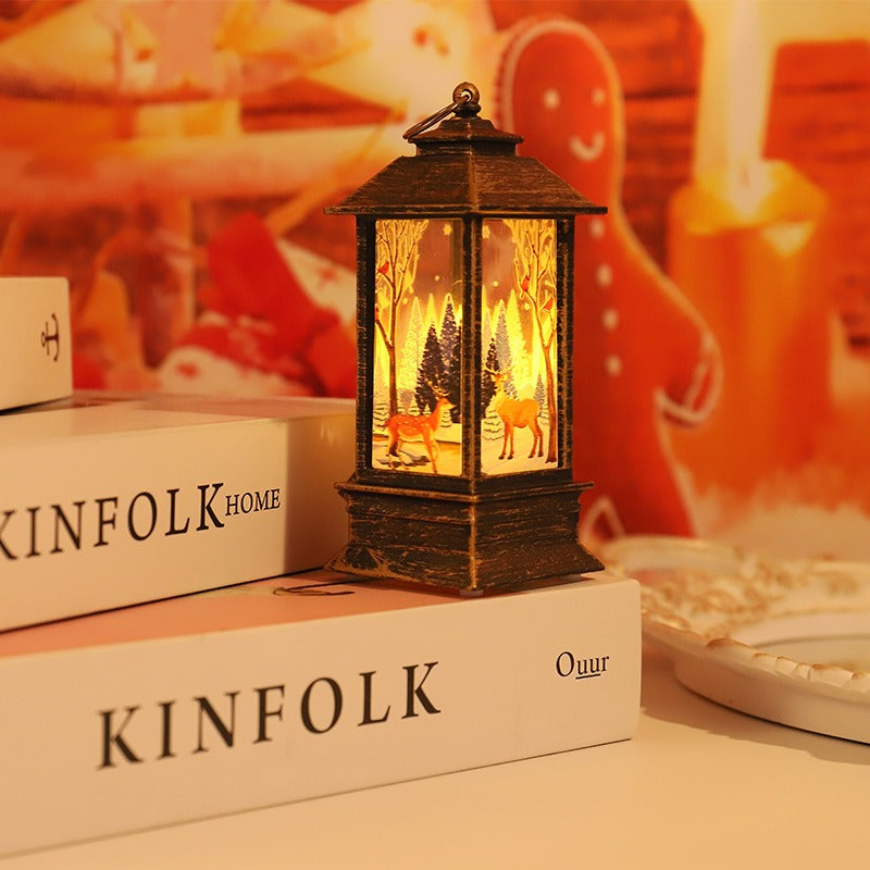Christmas Lantern Table Lamp for Warm Christmas Glow