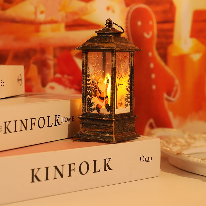Christmas Lantern Table Lamp for Warm Christmas Glow