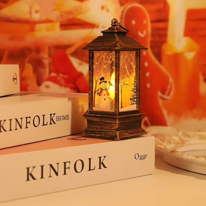 Christmas Lantern Table Lamp for Warm Christmas Glow