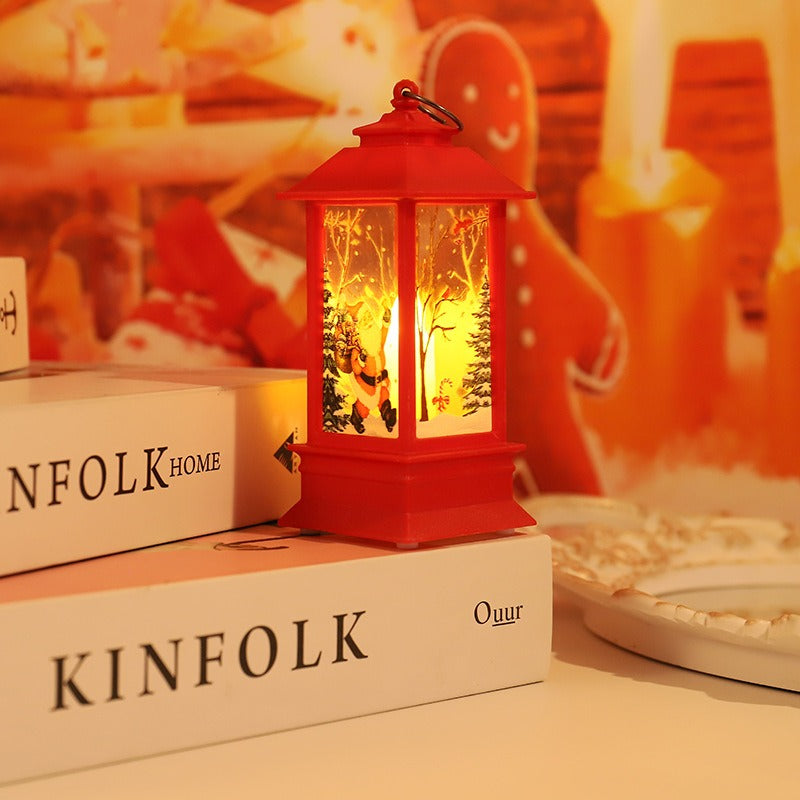Christmas Lantern Table Lamp for Warm Christmas Glow