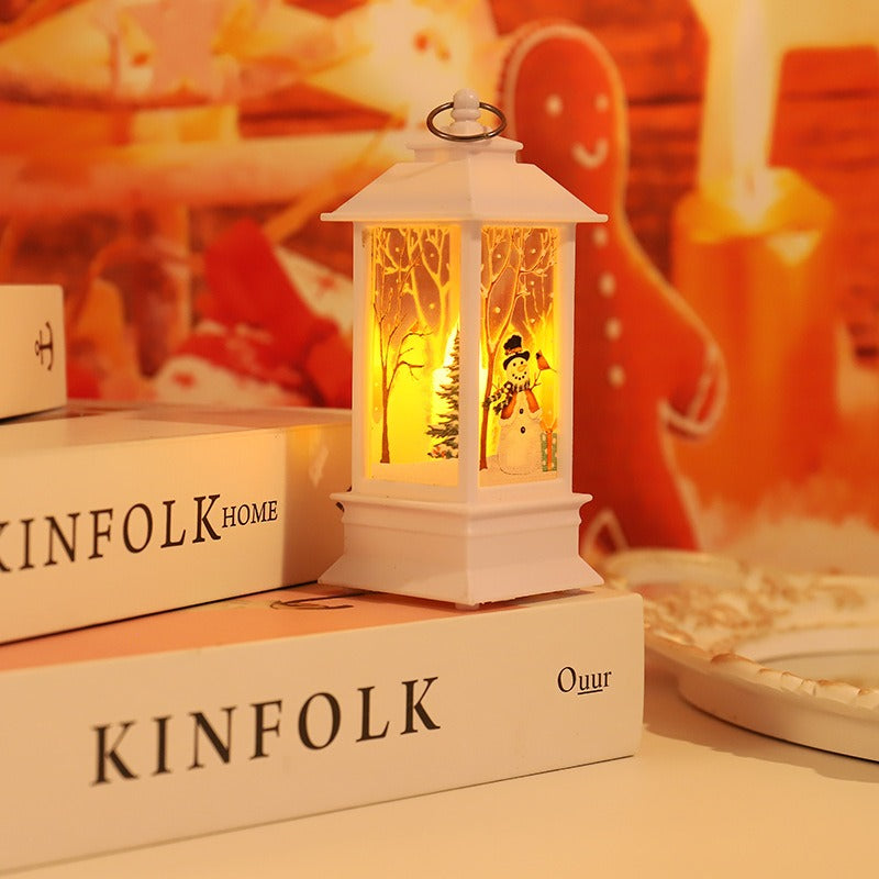 Christmas Lantern Table Lamp for Warm Christmas Glow