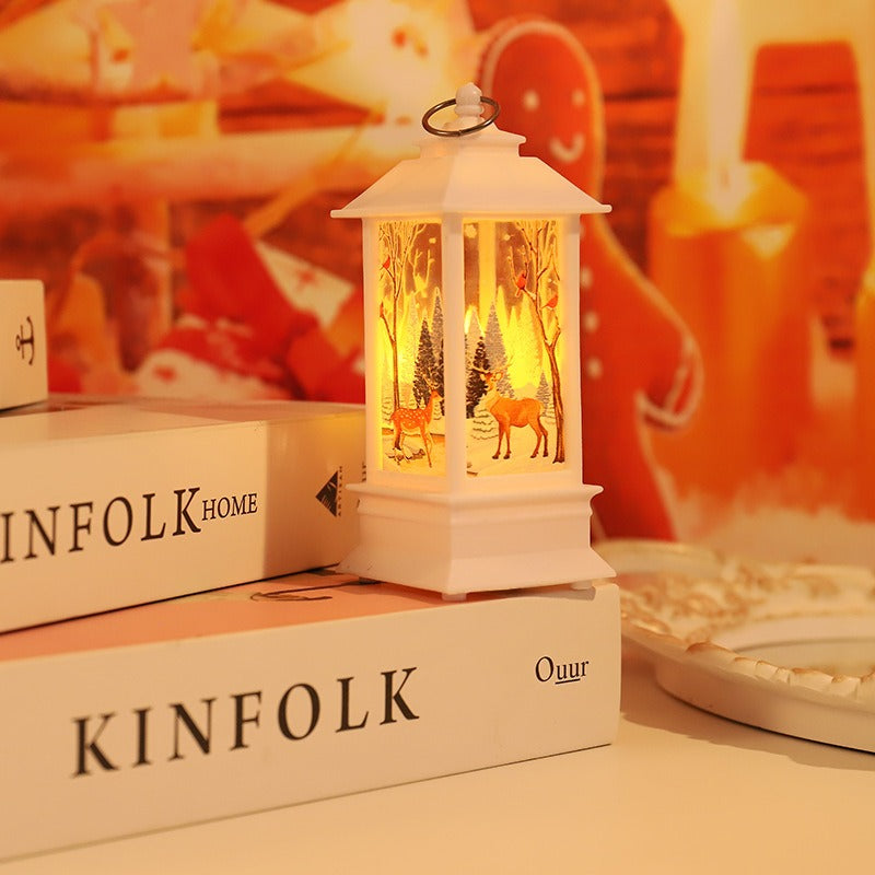 Christmas Lantern Table Lamp for Warm Christmas Glow