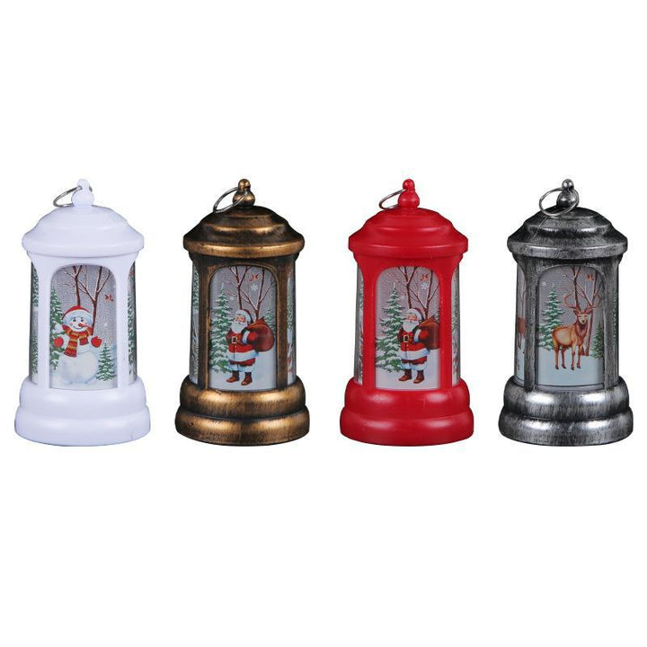 Christmas LED Lantern with Santa Claus Glow Decoration