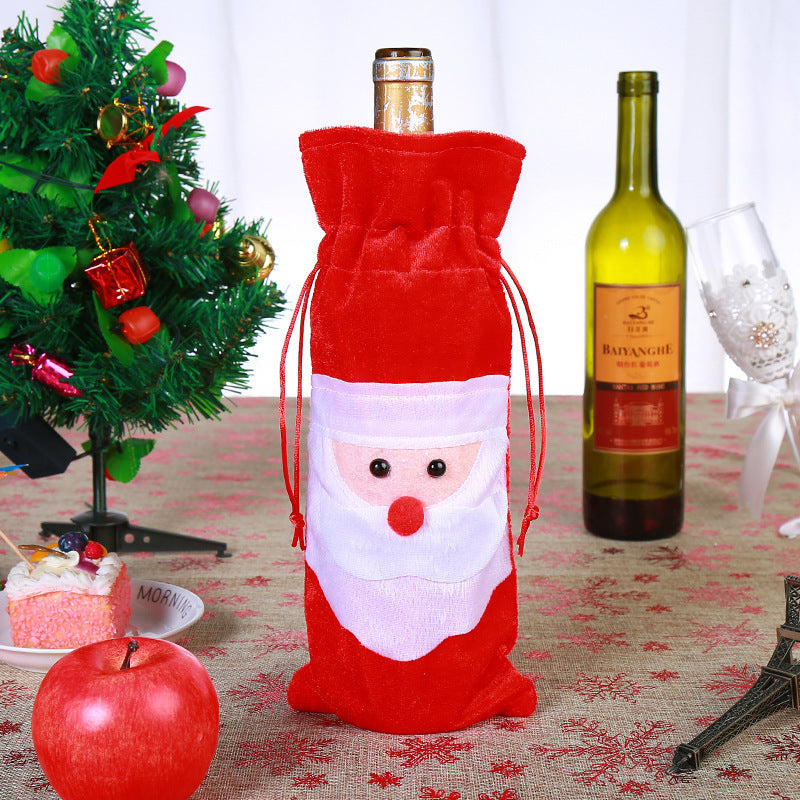 Christmas Wine Bottle Covers for Festive Gift Giving