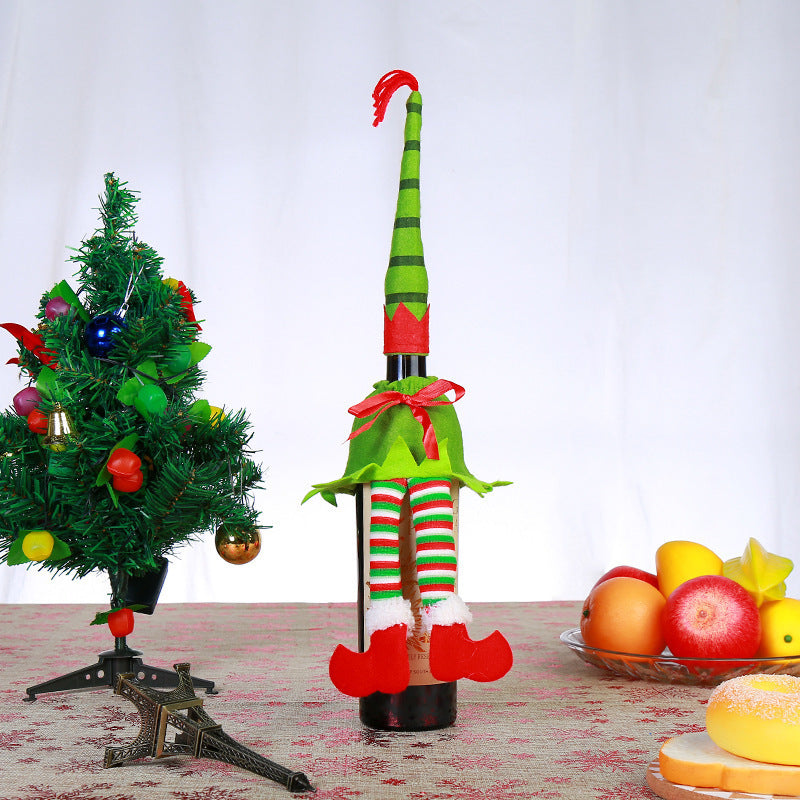 Christmas Wine Bottle Covers for Festive Gift Giving