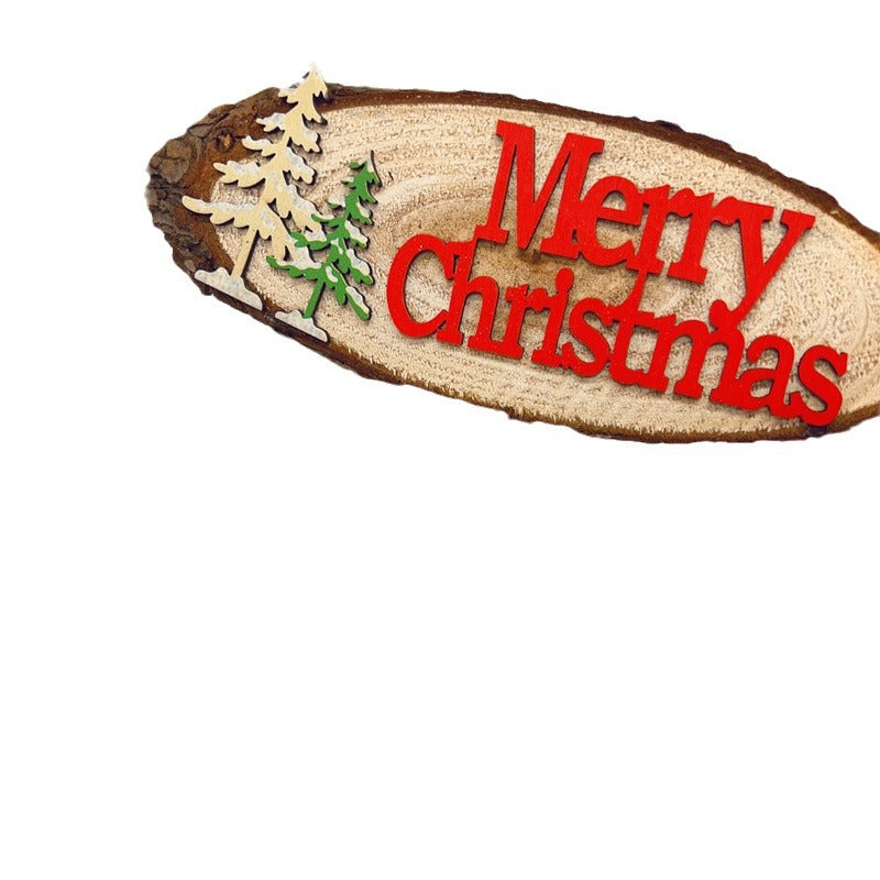 Christmas Wooden Plaque – Rustic Door & Wall Decor