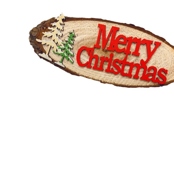 Christmas Wooden Plaque – Rustic Door & Wall Decor