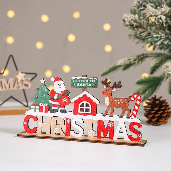 Wooden Christmas Sign for Cheerful Holiday Displays