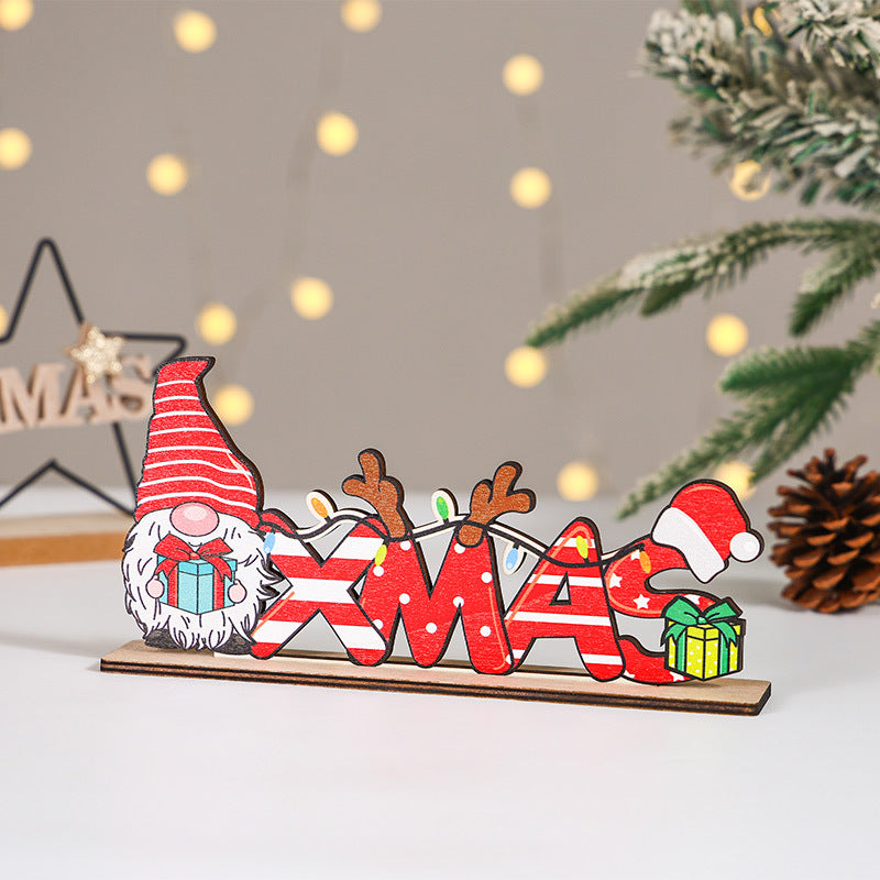 Wooden Christmas Sign for Cheerful Holiday Displays