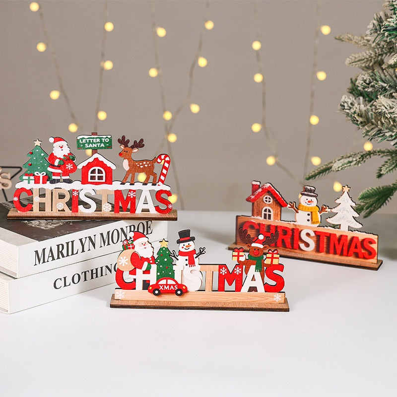 Wooden Christmas Sign for Cheerful Holiday Displays