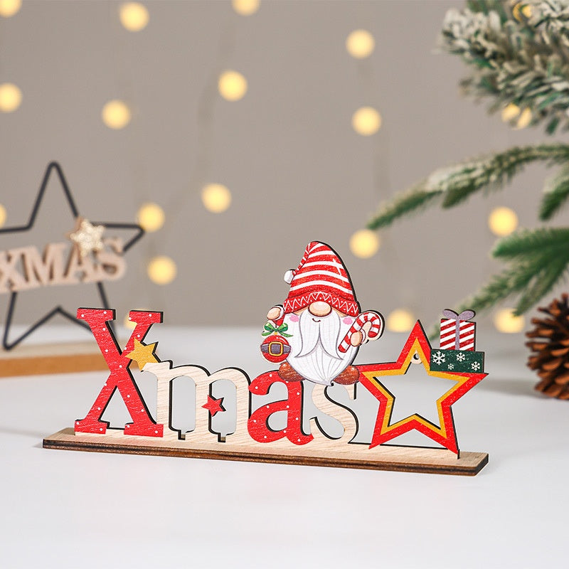Wooden Christmas Sign for Cheerful Holiday Displays