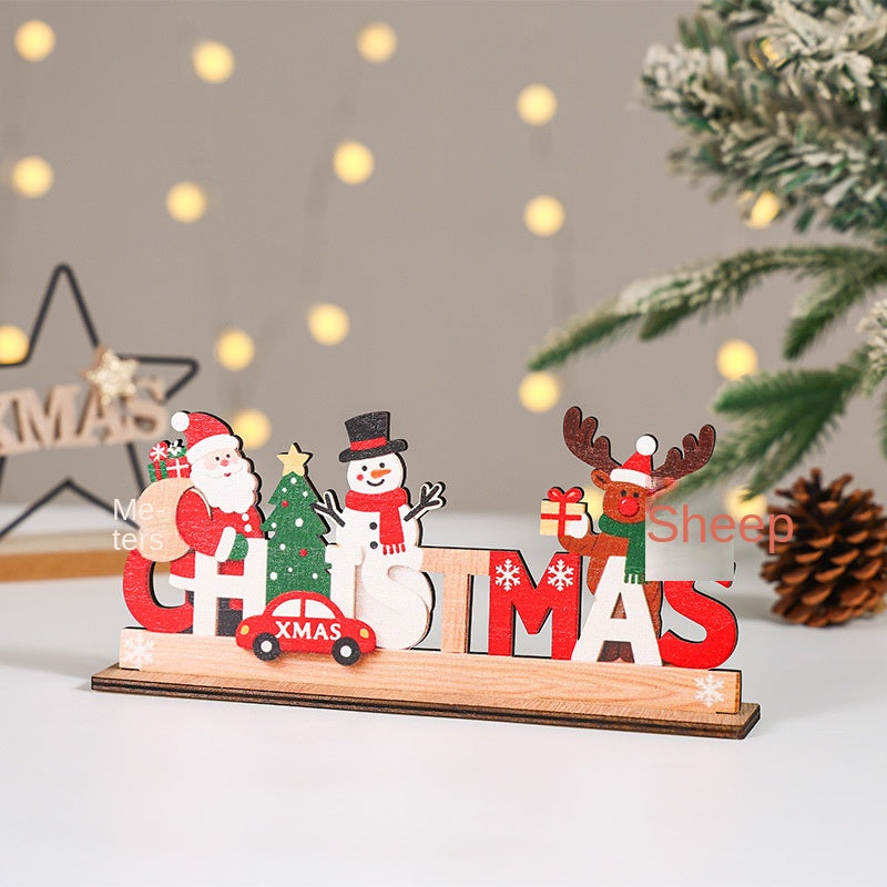Wooden Christmas Sign for Cheerful Holiday Displays