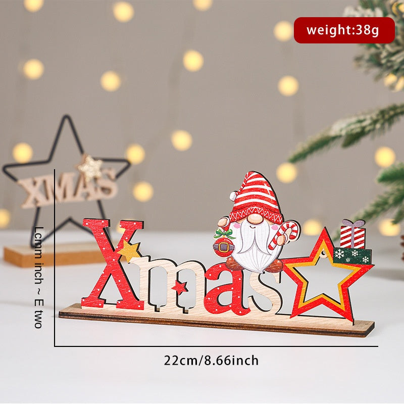 Wooden Christmas Sign for Cheerful Holiday Displays