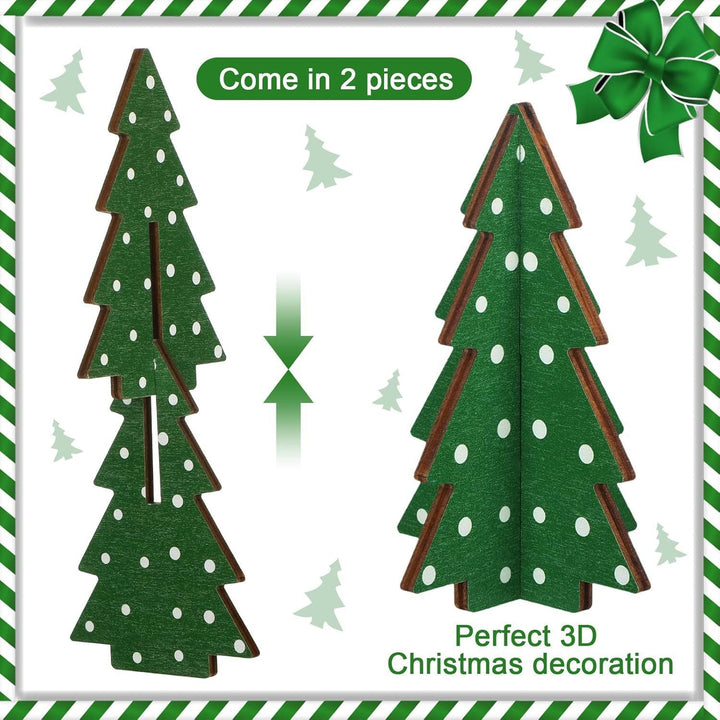 Wooden Christmas Tree Decor for Festive Tabletop Style