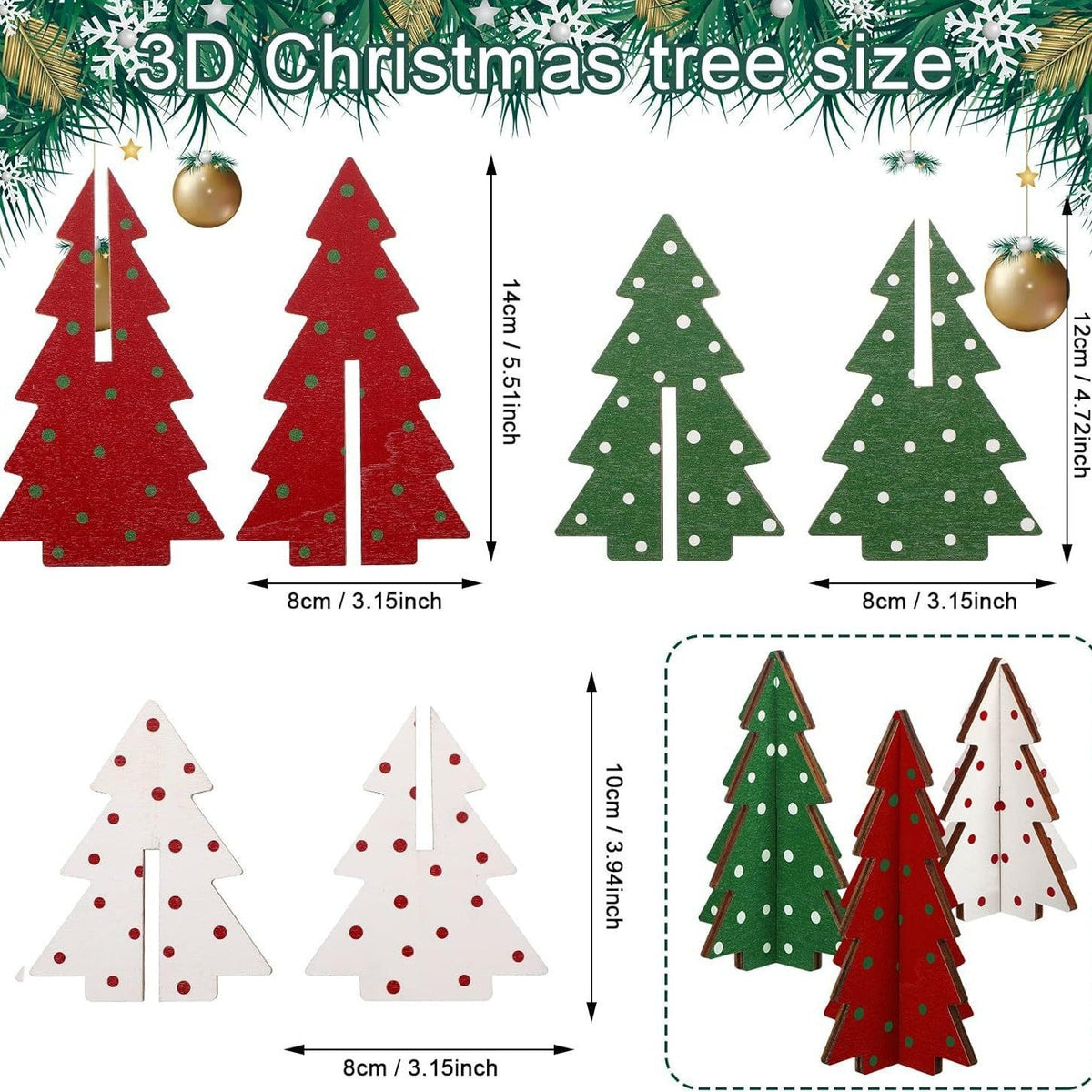 Wooden Christmas Tree Decor for Festive Tabletop Style