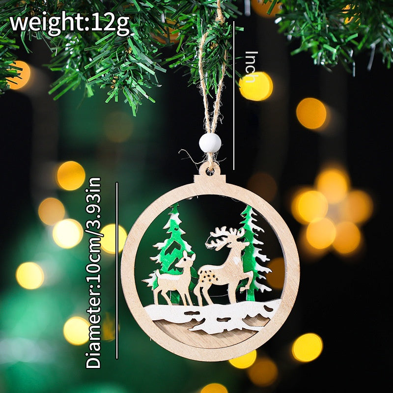Wooden Christmas Ornaments for Rustic Holiday Charm