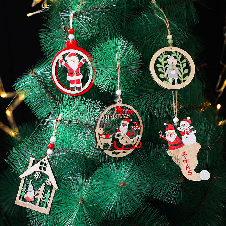 Wooden Christmas Ornaments for Rustic Holiday Charm