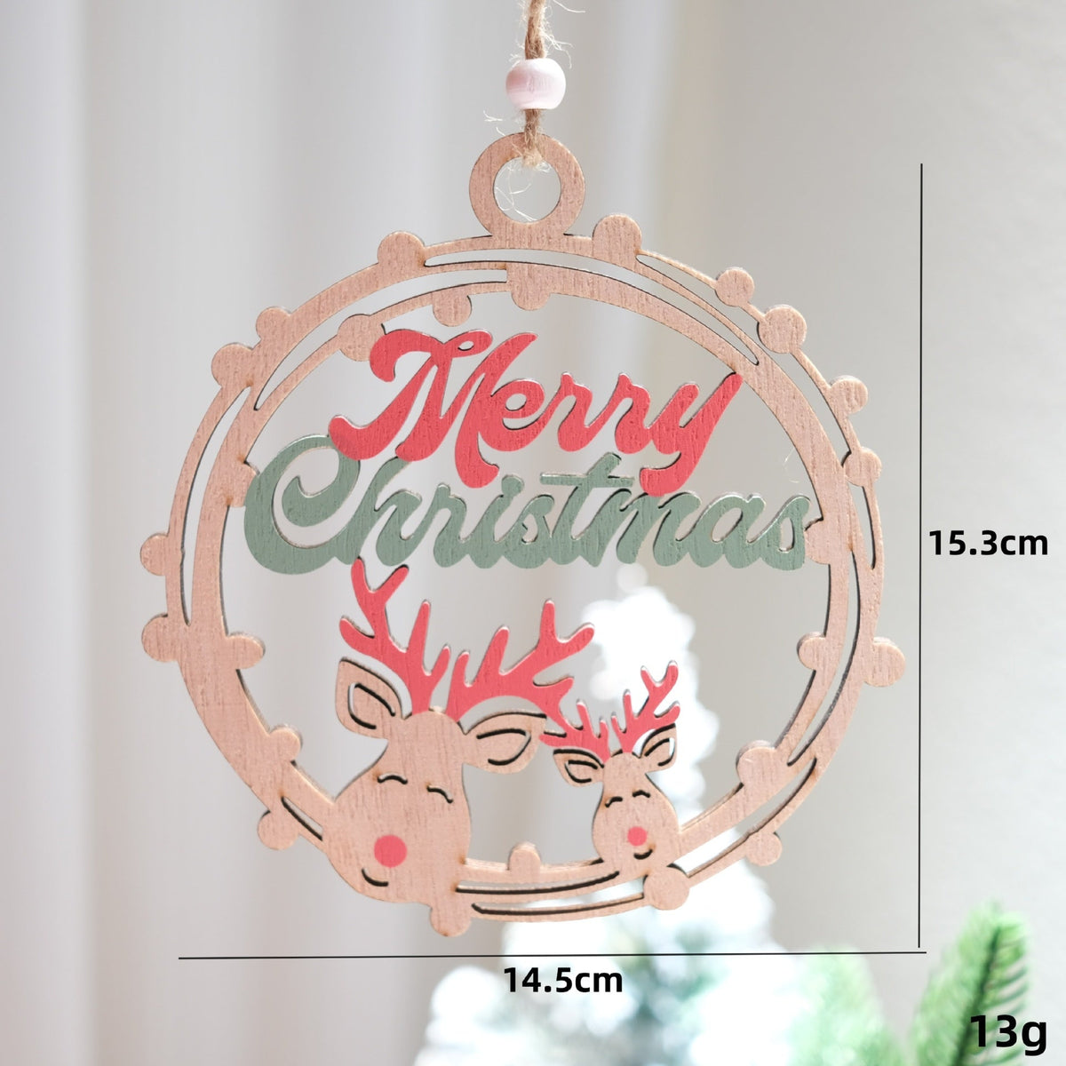 Wooden Christmas Ornaments For Rustic Holiday Cheer