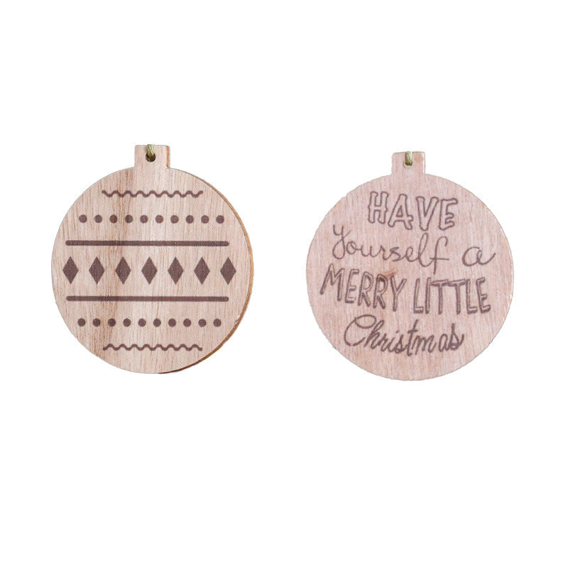 Wooden Christmas Ornaments for Warm Rustic Tree Decor