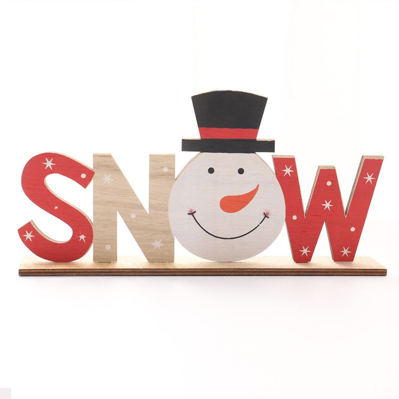 Christmas Wooden Letter Signs for Festive Displays