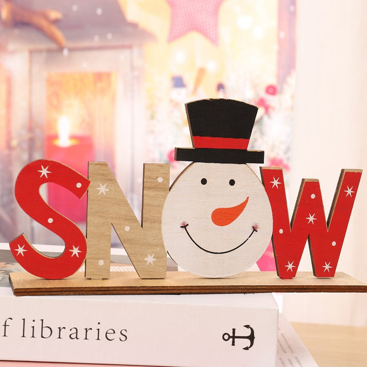 Christmas Wooden Letter Signs for Festive Displays