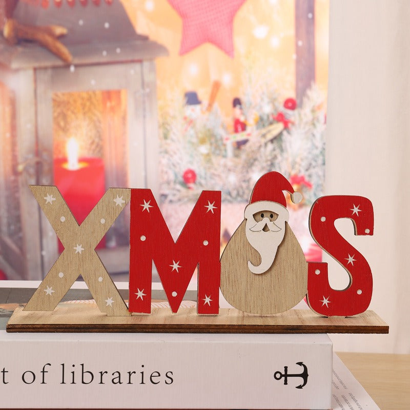 Christmas Wooden Letter Signs for Festive Displays
