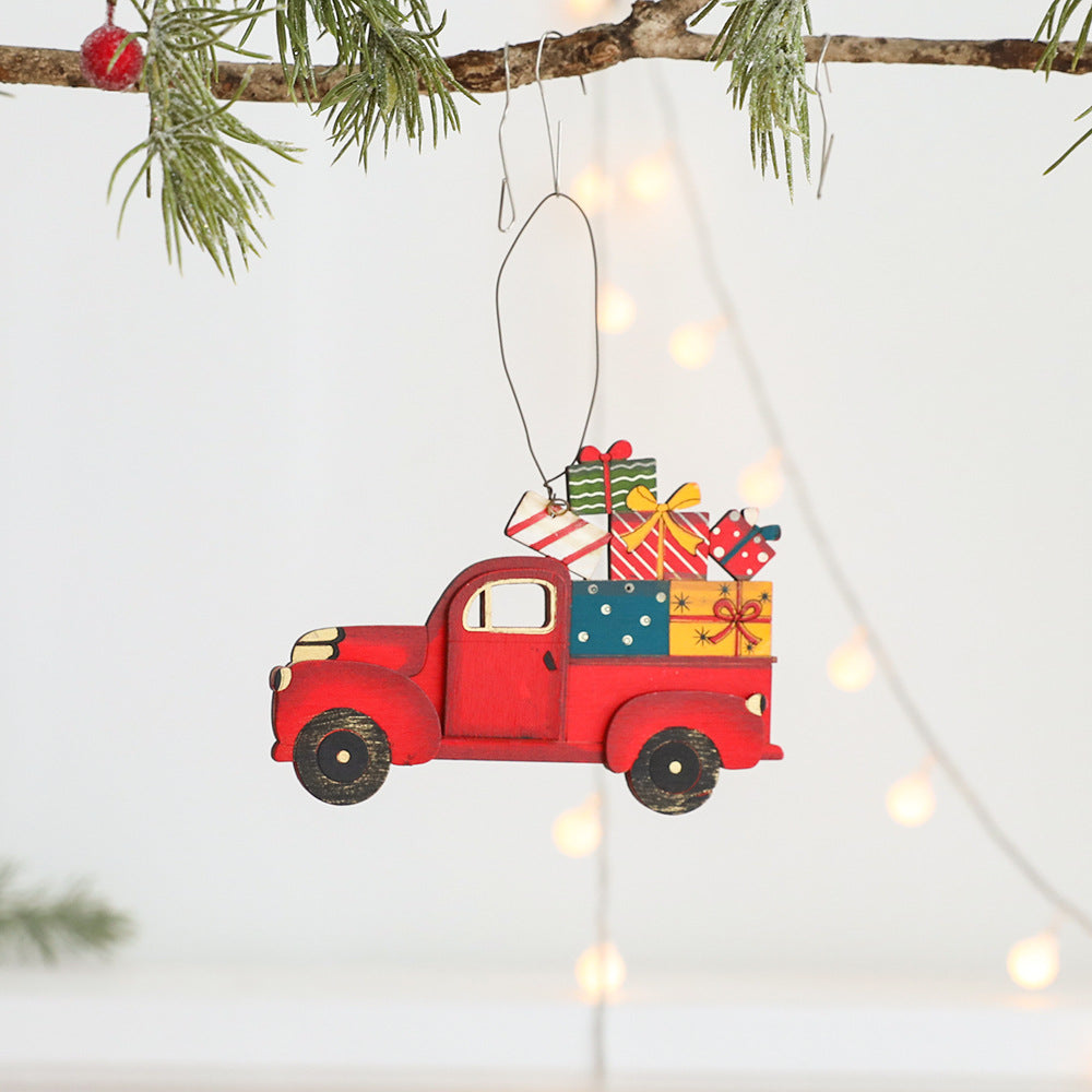 Wooden Christmas Ornament for Nostalgic Holiday Cheer