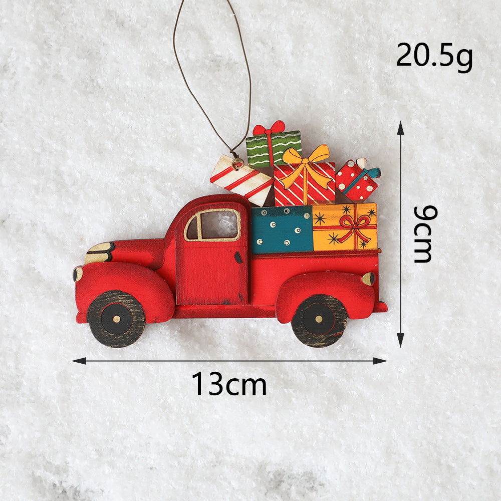 Wooden Christmas Ornament for Nostalgic Holiday Cheer