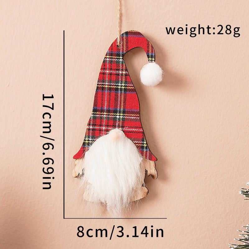 Wooden Christmas Ornaments for a Cozy Nordic Tree Set